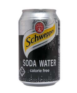 Schweppes Soda Water 24 Cans 330mL