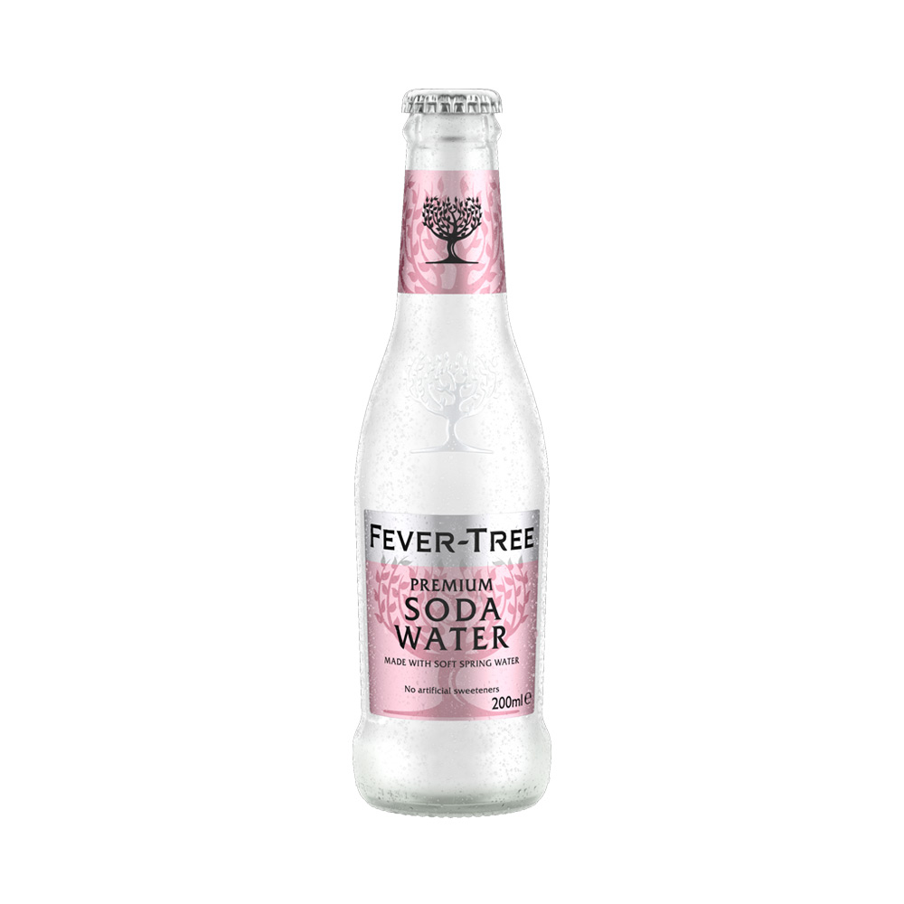 Fever Tree Premium Soda Water 24 Bottles 200mL