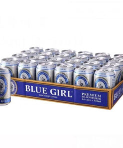 Blue Girl Beer Cans, Korea, (24 X 330mL)
