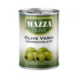 ITALY MAZZA Green Olives - Pitted 意大利鹽水浸無核青欖 ~397g Can