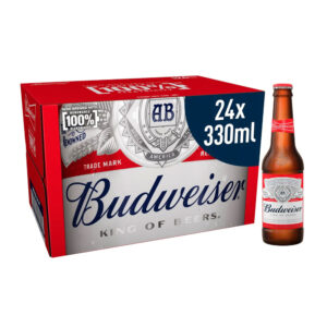 Budweiser Beer Bottles, USA, (24 X 330 mL)