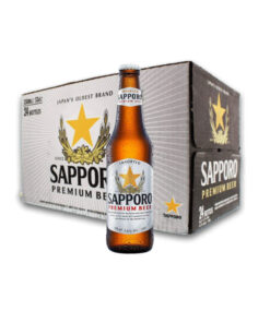 Sapporo Beer Bottles, Japan, (24 X 330 mL)