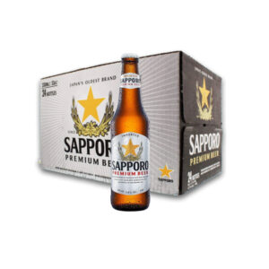 Sapporo Beer Bottles, Japan, (24 X 330 mL)