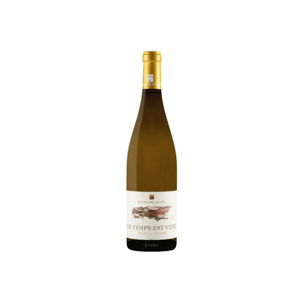 Michel & Stephane Ogier Le Temps est Venu Blanc Cotes du Rhone AOP, Rhone Valley, France, 750mL
