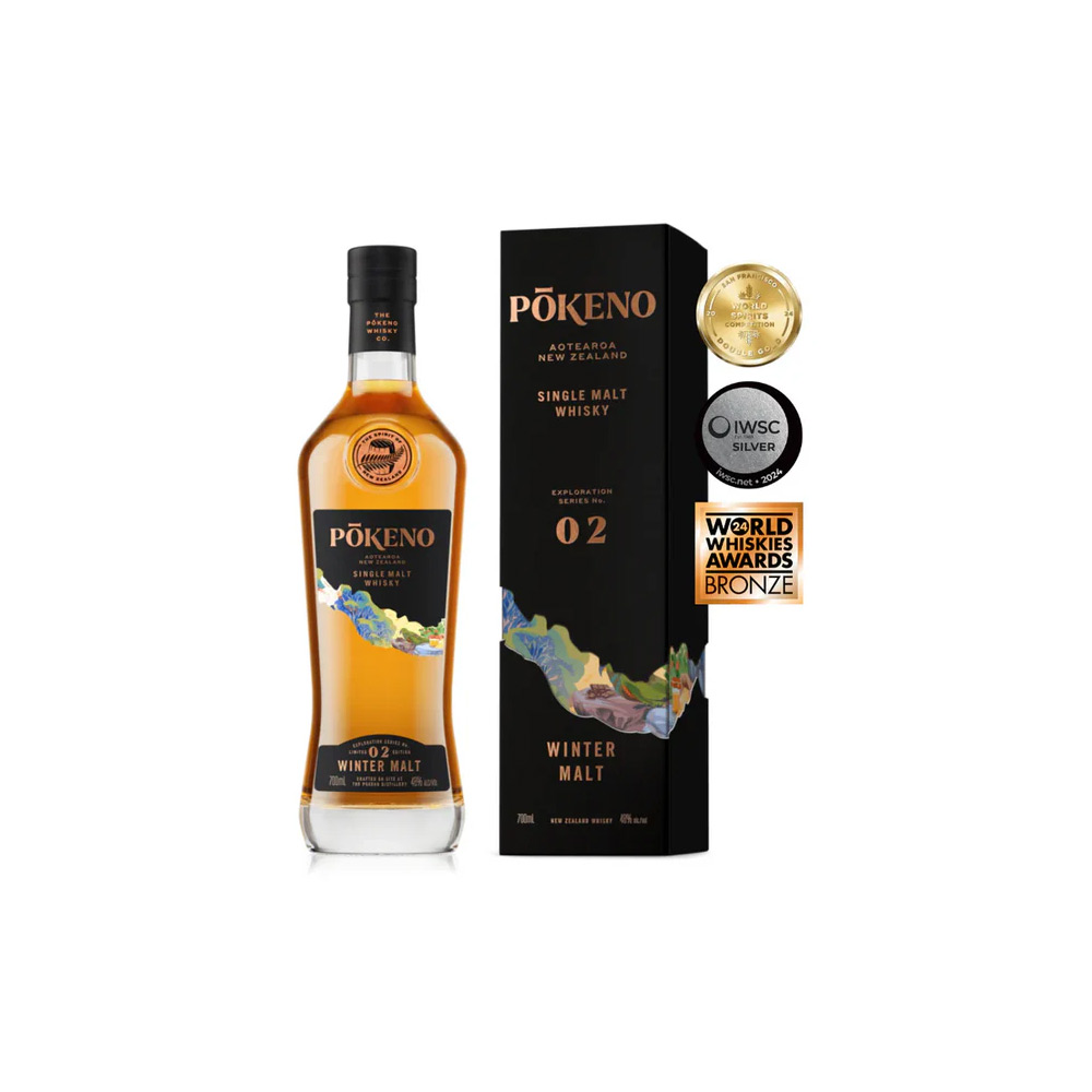 Pokeno Exploration Series Winter Malt New Zealand Single Malt Whisky 700mL